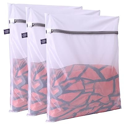 Kimmama Sacco per Biancheria a Rete, Borsa Lavatrice con Cerniera, Sacchetto Asciugatrice per Pulizia e Asciugatura di Vestiti, Indumenti, Delicati, Intimo, Reggiseno, Pantaloni, Calzini, Giocattoli