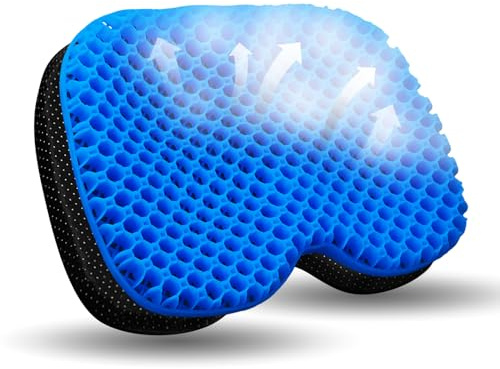 New-Vi Cojín Antideslizante para Asiento de Kayak, Impermeable, de Gel Grueso, para Barco, Kayak, Canoa, Remo, Estadio, Almohadilla para Sentarse en Silla de Kayak, Accesorios de Kayak de por Vida