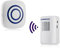 HommyFine Home Security Motion Sensor Alarm Detector, Wireless Business Visitor Door Entry Chime Alart with PIR Motion Sensor Detector and Plug-in Receiver for Business Home Office
