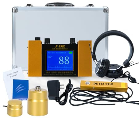 Kgfvesdc Detector De Fugas De Agua De TuberíAs De Instrumentos,Detector De Fugas En TuberíAs,con Frecuencia Ajustable De 4 Niveles,para Paredes Pisos - Profundidad De DeteccióN De 3 Metros