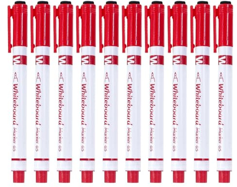 Generisch Pennarello a secco, set di penne per insegnanti, 0,5 mm, per lavagna bianca, calendario, aula, scuola materna