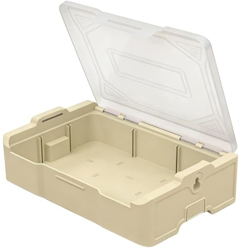 Outil empilable avec cloison amovible et fenêtre transparente pour charge de 20 kg Conteneur empilable pour l'organisation