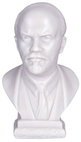 Soviet Russian USSR Leader Vladimir Lenin Marble Bust Statue Sculpture 9,5 cm