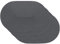 Venilia Tischset Platzset Tischwäsche Platzdeckchen für Esszimmer gewebt Oval Muster Grau 4er Set Vinyl, lebensmittelecht, 45 x 30 cm, 4 Stück, 59114