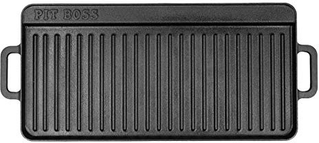 Pit Boss 68007 10 x 20 Cast Iron Griddle, Black