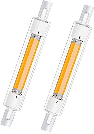 EIMOPE R7S LED 118mm 20W Dimmbar, R7S LED COB 118mm Glühbirne Ersetzt R7S 100w 200W Halogen Leuchtmittel, Neutralweiß 4000K, 2000LM, R7s LED Glühlampe, Kein Flackern, 2er Pack