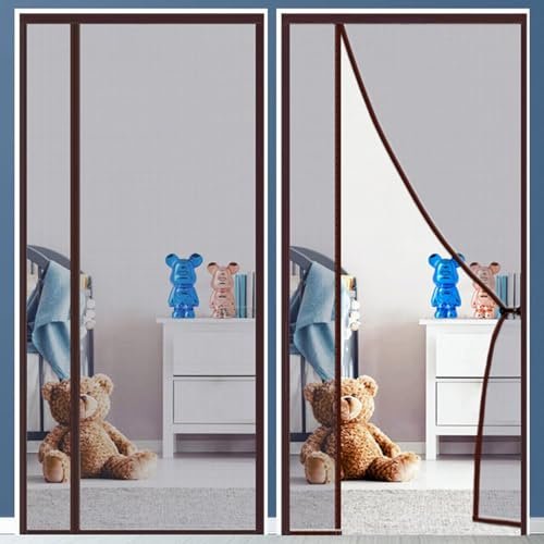 External Doors with Mosquito net, Curtains for French Jersey Doors, Automatically Closed Folding net, Balcony Doors Cantine Terraces 175 x 235 cm Totally Magnetic Curtain