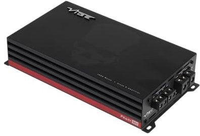 VIBE Audio POWERBOX800.1D-V3 Amplifier for Car Audio: Class D Monoblock Amplifier, 800 Watts RMS of Power, Bass Boost, Low-Level RCA Input, Remote Gain Control, Compact Design, Black