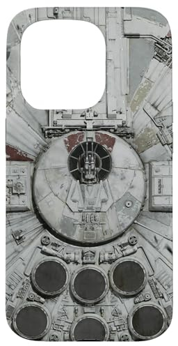 Star Wars Millennium Falcon Close Up Grey Hülle für iPhone 15 Pro