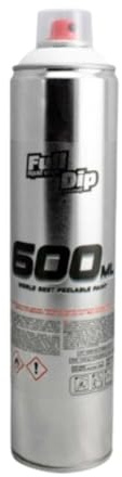 AutoFullCar - Full Dip Pintura en Spray Vinilo Líquido 600 ml (Blanco)