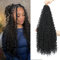 Auxemuen Senegalese Twist Crochet Braids with Curly Ends 24Inch 8Packs Boho Island Twist Crochet Hair Pre-looped Goddess Box Braids Crochets Hair Extensions for Black Women (1B, 16 Inch)