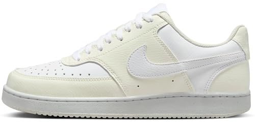 Nike W Court Vision Lo NN, Scarpe Donna, Soft Pearl White, 40.5 EU