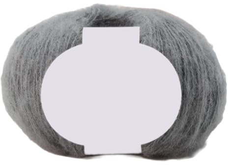 Fine Wool Yarn for Knitting and Crocheting, Hand Knitting Yarn, Crochet Yarn and Knitting Yarn for Beginners, Macrame Yarn for DIY Craft Sewing, Sweaters, Bags, Hats, Blankets, Scarves, Dark Grey