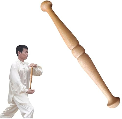 Ruler Stick - Wooden Martial Arts Exercise Equipment for Health and Rehabilitation, Ideal for Tai Chi Class and Fitness Training