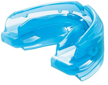 Shock Doctor - Doppelter Mundschutz für Zahnspangen - Erwachsene +12 Jahre - Medizinisches Silikon - Passt auf die Zähne - Kampfsport - MMA - Hockey (4300)