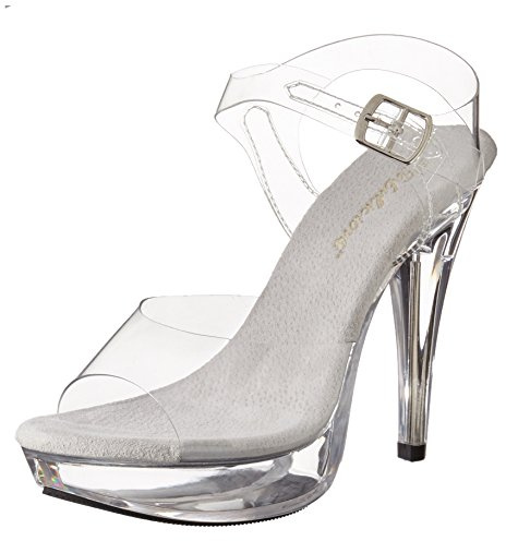 Fabulicious Women?s Cocktail 508 Heels Sandals, Transparent (Clr/Clr), 8 UK