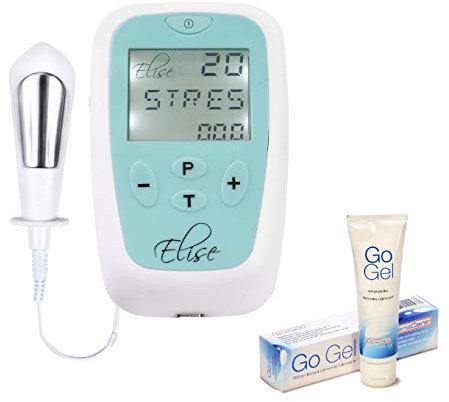 TensCare Elise 2 + Go Gel Gleitmittel (50 ml) Beckenbodentrainer, EMS-Technologie zur Behandlung von Inkontinenz und Blasenaustritt, 4 voreingestellte Programme + manuelle Programme