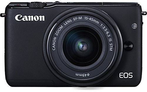 Canon EOS M10 + EF-M 15 – 45 mm f/3.5 – 6.3 IS STM – Appareil photo numérique (auto, nublado, modes avec votre personnalisation, lumière de jour, Flash, fluorescent, ombre, tungstène, rapprochement (Macro), Food, paysage, nuit, portrait, Autoportrait, sports, priorité d'ouverture, manuel, programme, priorité d'obturateur, Art, Noir et blanc, neutre, image unique, présentation de diapositives, batterie)
