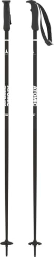 ATOMIC AMT Bâtons De Ski Noirs De 135 cm De Long, en Aluminium De Qualité Supérieure 3*, Poignée Ergonomique sur Le Bâton, Dragonne Réglable, Bâtons avec Rondelle De 60 mm