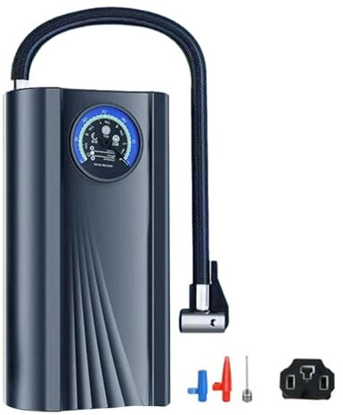 AZOOB Reifenfüller - 150PSI Schnellaufblasluftpumpe mit digitalem Luftdruckmesser - Radwerkzeuge für Automobile, Fahrräder, Batterieautos, Motorräder, Basketball