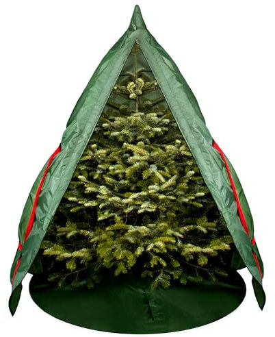 TreeButler Pro – Weihnachtsbaum Sack für nadelfreien Transport & Entsorgung, Bäume bis 2,2m, Robustes Oxford-Material, Weihnachtsbaum Hülle, Baum-Aufbewahrung, wiederverwendbar, nachhaltig