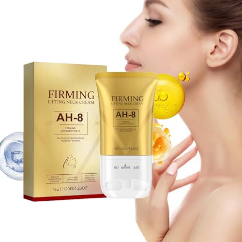 Firming Neck Cream, hals och dekolletkräm med hexapeptid, uppstramande halkräm, stramande halskräm, stramande kräm för halsen, åtstramande kräm, åtstramande hud vid halsen