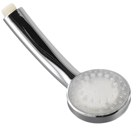 Pommeau de douche lumineux à LED 7 couleurs pour salle de bain - Rétention de la température - Turbine à économie d'eau - Pas besoin de piles - Chrome
