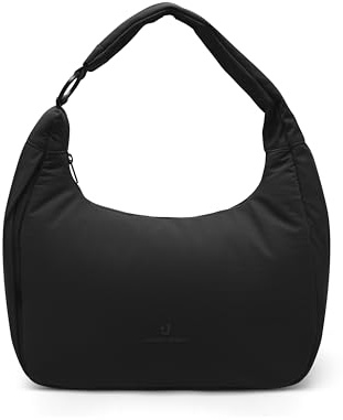 Johnny Urban Handtasche Damen Mittelgroß Schwarz - Mary - Schultertasche & Umhängetasche in Einem - Puffer Tasche aus Nylon & Polyester - Square Design