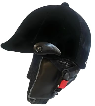 Perfeclan Casque d'équitation léger avec Cache-Cou Amovible, équipement de Protection Classique pour Femmes et Hommes.
