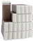 Epilwax Set da 24 cioccolato Rulli Cera per Depilazione - Larghezza 100 ml Roll-on Ricarica Cera