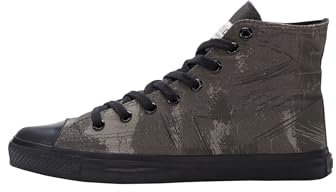 Ethletic Unisex 'Fair Trainer Black Cap High Cut' Sneaker, Dove Camo Olive Jet Black, 38 EU