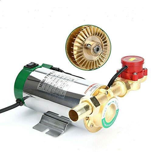 EVERGD 90W 220V Automatic Water Pressure Booster Pump Shower Household Boost Pressure and Circulate Water for Home Garden