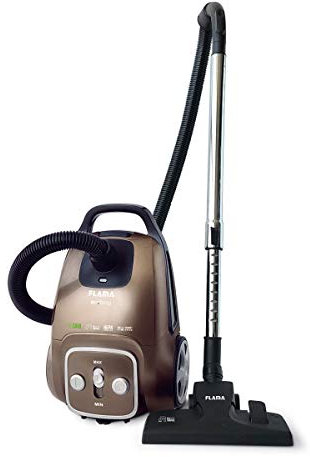 FLAMA Aspiradora con Bolsa 1676FL, 700W, 6 Niveles de Filtración, Filtro HEPA Lavable, Nivel de Ruido de 75 dB, Potencia de Succión de 205W