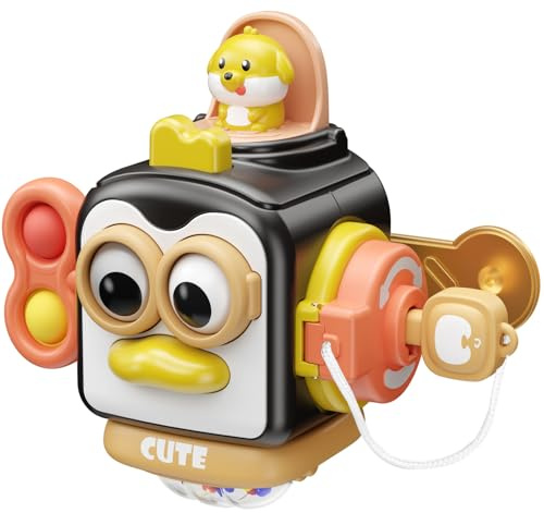 OSIMILY Montessori Travel Toy for Activity Cube Fine Motor Skills Educational Toys, Sensory Toys for Birthday Gifts