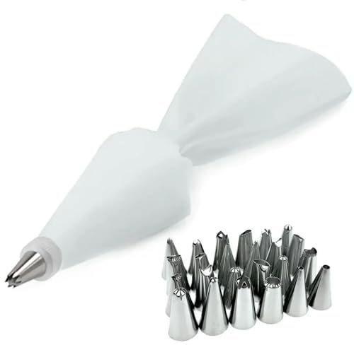 TVIVID 8/12/26 pz/set di sacchetti di pasticceria in silicone punte da cucina torta glassa tubazioni crema strumenti per decorare torte riutilizzabili sacchetti da pasticceria