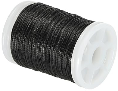 PATIKIL Hilo de Servicio para Cuerda de Arco de Tiro con Arco 131 Yardas/120M, 0.02 / 0.4mm de Diámetro Hilo de Cuerda de Arco para Atar Visor Peep Nock Arco Compuesto Recurvo, Negro