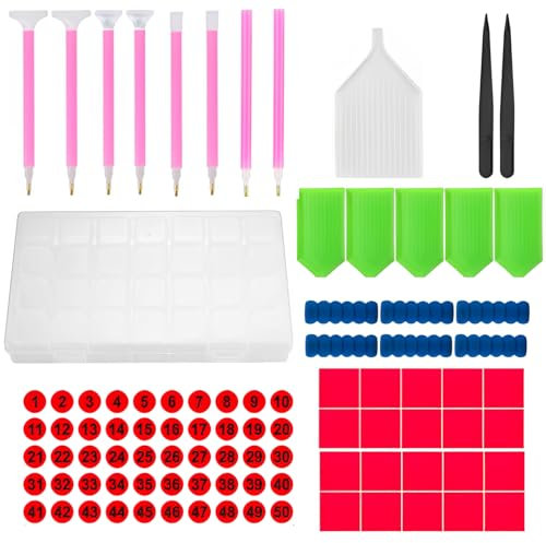 ElevaPulse 42 Stü Ckdiamond Painting Zubehör Stift, Diamond Painting Stift Für Diy Diamantmalerei Stickerei Nagelwerkzeug Painting Craft, Diamond Painting Zubehör