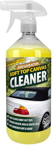 One Chem Soft Top Canvas Cleaner, 1 Litre, Removes Mould, Bird Droppings and Road Salt, for Fabric Convertible Roofs