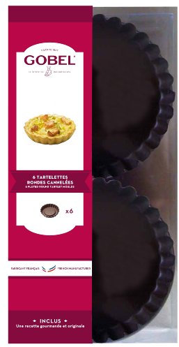 Gobel 282.540 - stampi scanalate per crostatine (Antiaderente, 6 unità)