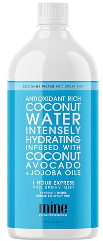 MineTan Spray Tan Solution | Sunless Tanning Solution aus Kokoswasser – für eine reichhaltige, super dunkle braune Bräune – vegan – Solarium-Alternative, Selbstbräuner, Body Bronzer