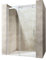 Durovin Bathrooms Frameless 1100 Shower Door for Sliding Shower Enclosure - 8mm Thick Transparent Safety Glass - Side Aluminium Strip Mount
