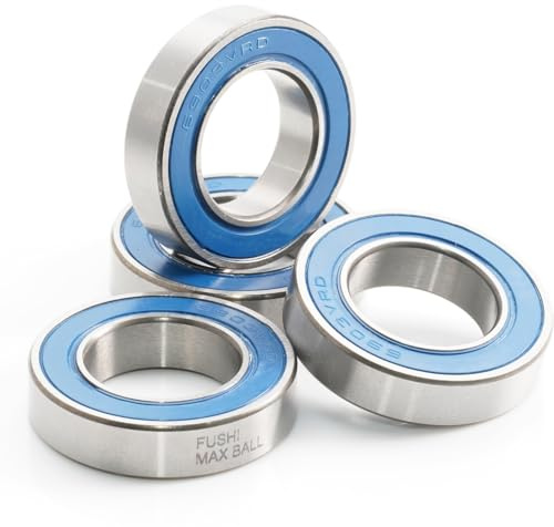 6903 VRS MAX Cuscinetto industriale, dimensioni 17 x 30 x 7 mm, in acciaio cromato blu sigillato con grasso, 6903LLU Cart cuscinetti a sfera per mozzo bici (4 pezzi)