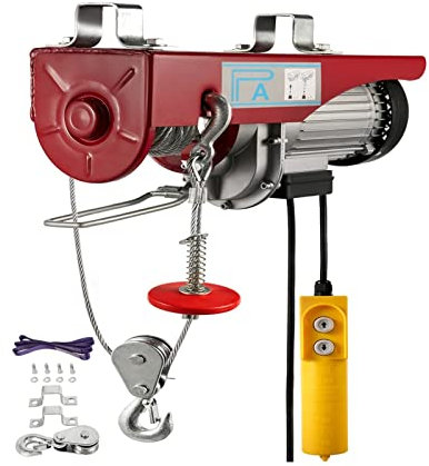 ICOSAR Elektrische Seilwinde Elektrische Hebewinde Seilzug Hebemotor Kran Fernbedienung Drahtzug für Boot Auto Gerüst Garage Lager Aufzug