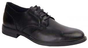 Genérico DJ Santa 4032 Chaussures en cuir noir, avec fermeture à lacets, confortables, style 24 heures, Noir , 49 EU