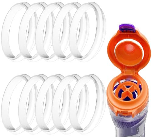 XYQMLY 10 Pcs Replacement Gaskets Rubber Seal Compatible with Gatorade GX Water Bottles, Food Grade Silicone Replacement Part for Gatorade GX Hydration System Bottle, White