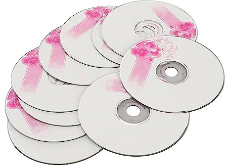 CD-R 730MB 52X Recordable Blank Discs, CD R Blank Discs for Data and Music, Storage 175 Songs or 225 Photos (10PCS)