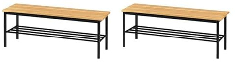 Riva office supplies Pack 2 Bancos Vestuario 622 Pino - Montado (2, 1200x400x450mm)