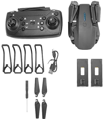 Trisoye Pro Drone 4K HD CaméRa Drone Pliable Hauteur Fixe TéLéCommande Pro Wifi Drone Cadeau une CaméRa 3 Batterie