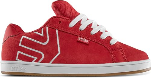 etnies Mixte Kids Fader Skate Shoe, Red/White, 37 EU