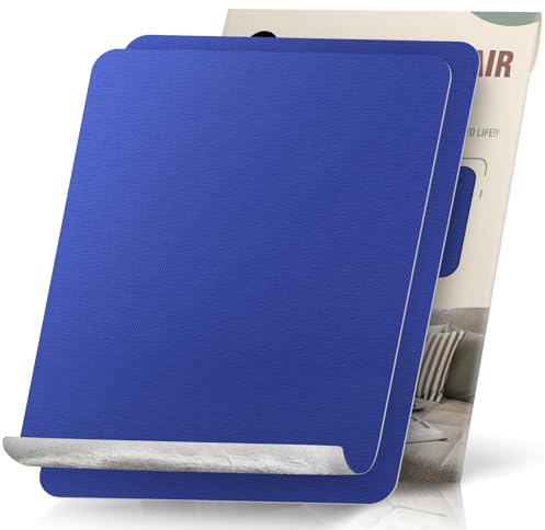 OAZ 2 Pieces 23x28 cm Canvas Repair Patches Fabric Patch Self-Adhesive Canvas Repair Tape Waterproof Outdoor Gear Repair Patch Kit for Boat Cover Tent Awning Sun Shade Sofa Lounge Chair Royal Blue